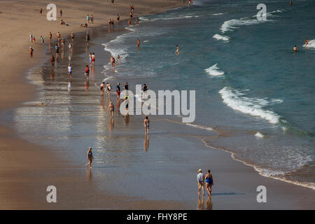 Orzan Strand, Coruña Stadt, Galicien, Spanien Stockfoto