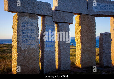 Denkmal für Menschen hingerichtet im spanischen Bürgerkrieg, Coruña Stadt, Galicien, Spanien Stockfoto