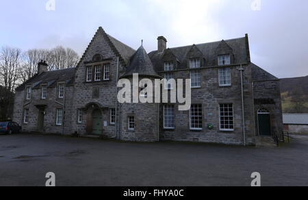 Die Außenseite des Blair Atholl Village Hall Schottland Februar 2016 Stockfoto