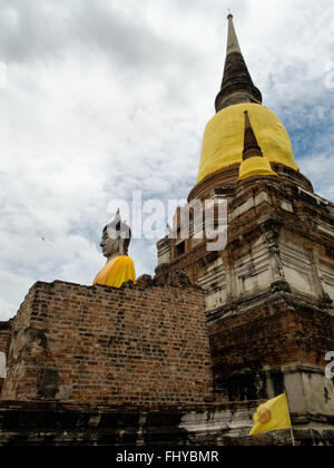 Wichtigsten Chedi im Wat Phanan Choeng Ayutthaya Thailand Stockfoto