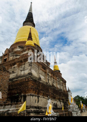 Wichtigsten Chedi im Wat Phanan Choeng Ayutthaya Thailand Stockfoto