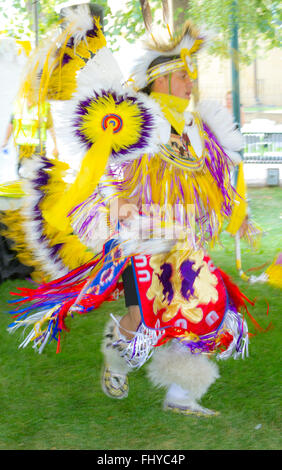 Santa Fe Indian Market Modenschau Native American New Mexico traditionell, 'SWAIA' südwestlichen Association for Indian Arts Stockfoto