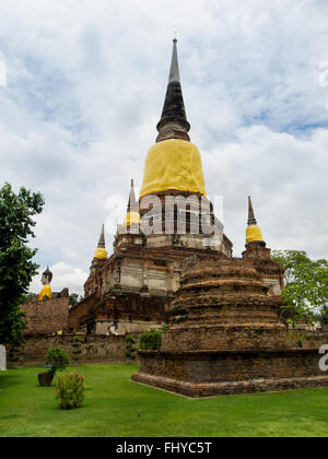 Wichtigsten Chedi im Wat Phanan Choeng Ayutthaya Thailand Stockfoto