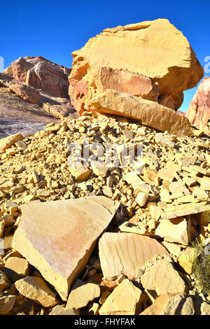 Bunten Sandstein ist überall im Valley of Fire State Park im südöstlichen Nevada im amerikanischen Südwesten Stockfoto