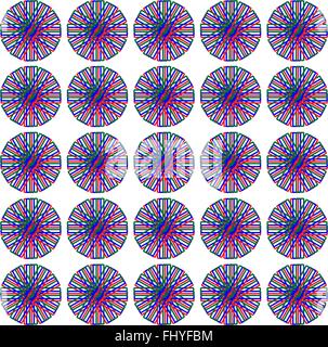 Moderne Blumen-Print für Stoff. Nahtlose Muster in verschiedenen Farben mit dominanten lila Farbe. Digitale Vektor-illustration Stock Vektor