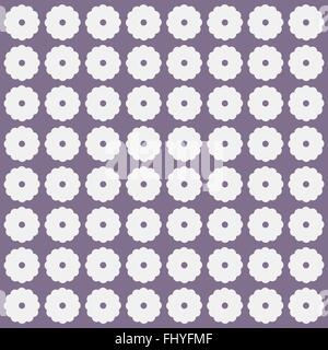 Weiße Blumen auf dunklen grauen Hintergrund. Digitalen Hintergrundmuster Vektor. Stock Vektor