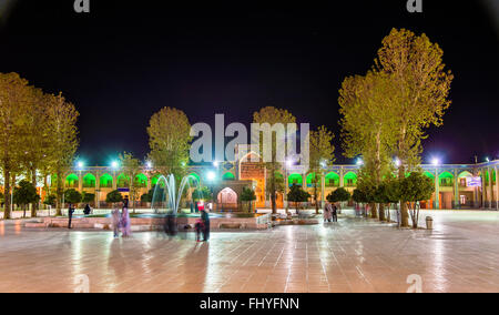 Court of Shah Cheragh-Moschee in Schiraz - Iran Stockfoto