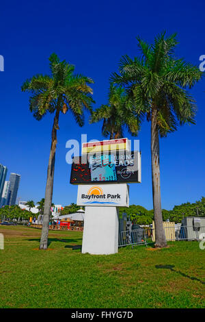 Barfront Park Miami Florida fl Stockfoto