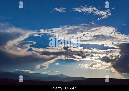 JEMEZ Berge bei Sonnenuntergang - NEW MEXICO Stockfoto