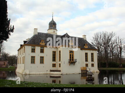 Slochteren. Februar-26.-2016. Immobilien Fraeylemaborg vom 13. centry in Slochteren. Die Niederlande Stockfoto