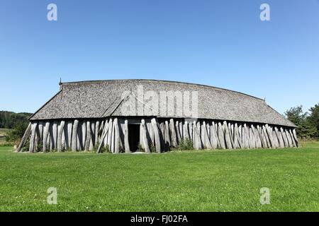 Viking-Haus in der Stadt Hobro, Dänemark Stockfoto