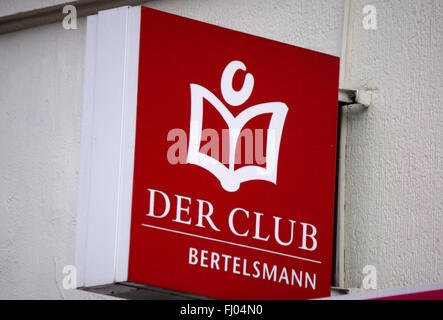 Markenname: "Bertelsmann Buchclub", Berlin. Stockfoto