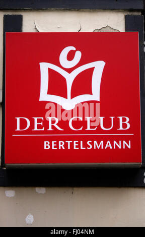 Markenname: "Bertelsmann Buchclub", Berlin. Stockfoto