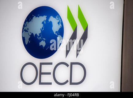 Markenname: "OECD", Berlin. Stockfoto