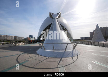 Palau de Les Arts Reina Sofia, Valencia, Spanien Stockfoto