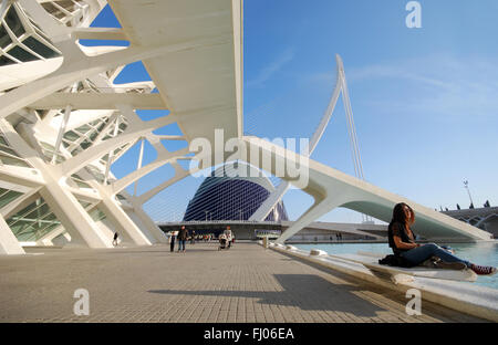 "Meseo de Las Ciencias Príncipe Felipe" Wissenschaftsmuseum Valencia Stockfoto