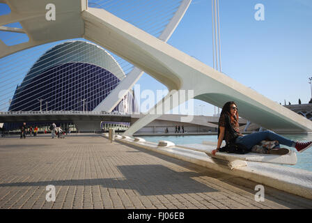 "Meseo de Las Ciencias Príncipe Felipe" Wissenschaftsmuseum Valencia Stockfoto