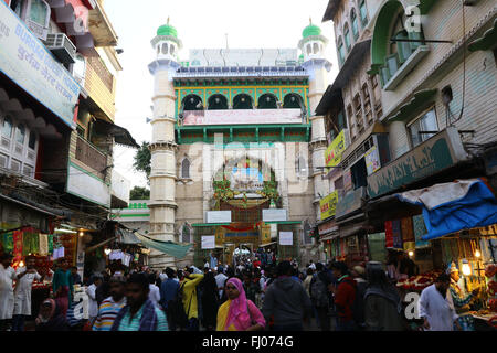 13. Februar 2016. Nizam Tor am Dargah, Grab des Sufi-Heiligen Hazrat Khwaja Gharib Nawaz in Ajmer in Rajasthan Indien. Stockfoto