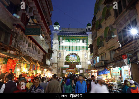 13. Februar 2016. Nizam Tor am Dargah, Grab des Sufi-Heiligen Hazrat Khwaja Gharib Nawaz in Ajmer in Rajasthan Indien. Stockfoto