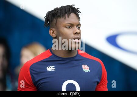 Twickenham, London, UK. 27. Februar 2016. RBS Six Nations Championships. England gegen Irland. England Schloss Maro Itoje. Bildnachweis: Aktion Plus Sport/Alamy Live-Nachrichten Stockfoto