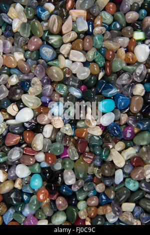 Semi-precious Gem Stones Hintergrund Stockfoto