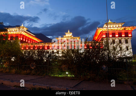 Tashichho Dzong in Thimpu Stockfoto