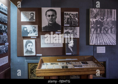 Ausstellung in Joseph Stalin-Museum in der Stadt Gori, Georgien Stockfoto