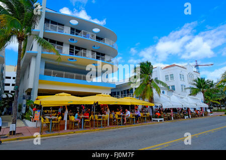 Miami Beach Florida FL Kunst Deco Ocean Drive South Beach Stockfoto