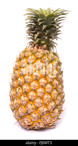 Reife ganze Ananas isoliert auf weißem Hintergrund Stockfoto