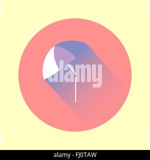 Bunte flache Schirmsymbol. Digitalen Hintergrund-Vektor-illustration Stock Vektor