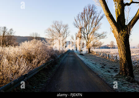 Schwerte, Deutschland - Januar 15, 2006: 230 km Radfahren Vergnügen zwischen Sauerland und Ruhrgebiet - das neue Ruhrgebiet. Stockfoto