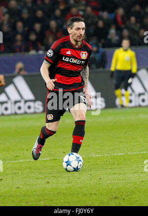 Roberto Hilbert in der Champions League Spiel Bayer Leverkusen - FC Barcelona 9. Dezember 2015 in der Bay Arena Stockfoto