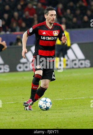 Roberto Hilbert in der Champions League Spiel Bayer Leverkusen - FC Barcelona 9. Dezember 2015 in der Bay Arena Stockfoto