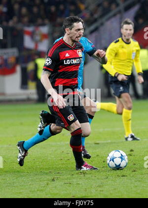 Roberto Hilbert in der Champions League Spiel Bayer Leverkusen - FC Barcelona 9. Dezember 2015 in der Bay Arena Stockfoto