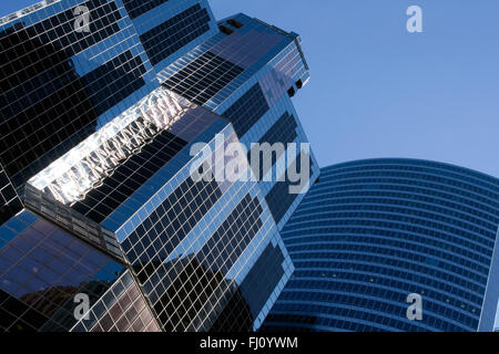 Abstrakte Sicht von Chicago Wolkenkratzer Stockfoto