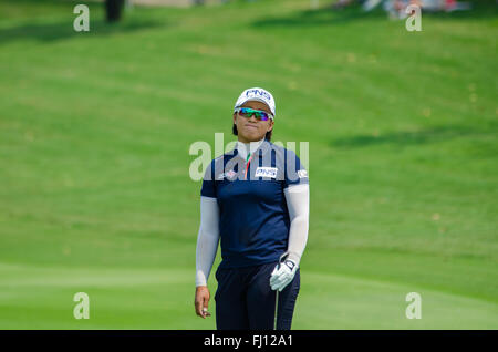 Chonburi, Thailand. 27. Februar 2016. Amy Yang von Südkorea in Honda LPGA Thailand 2016 im Siam Country Club, Pattaya Old Course am 27. Februar 2016 in Chonburi, Thailand. Bildnachweis: Chatchai Somwat/Alamy Live-Nachrichten Stockfoto