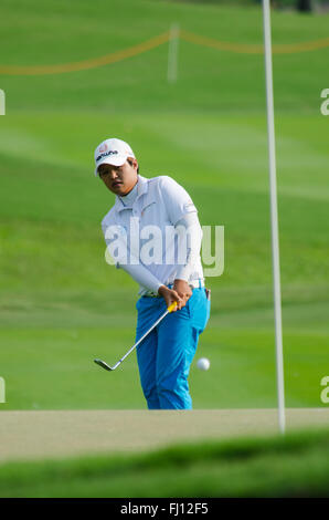 Chonburi, Thailand. 27. Februar 2016. Haru Nomura Japan in Honda LPGA Thailand 2016 im Siam Country Club, Pattaya Old Course am 27. Februar 2016 in Chonburi, Thailand. Bildnachweis: Chatchai Somwat/Alamy Live-Nachrichten Stockfoto