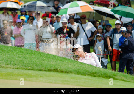 Chonburi, Thailand. 27. Februar 2016. Jessica Korda von Staaten in Honda LPGA Thailand 2016 im Siam Country Club, Pattaya Old Course am 27. Februar 2016 in Chonburi, Thailand. Bildnachweis: Chatchai Somwat/Alamy Live-Nachrichten Stockfoto