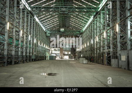 Verlassene Industriebauten auf Cockatoo Island Werft in der Nähe von Sydney. Verwendet für den Schiffbau von 1870 bis 1991. Jetzt ein UNESCO-Weltkulturerbe. Stockfoto