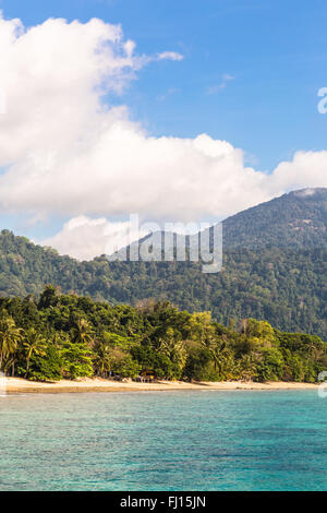 Tioman Island ist eine atemberaubende tropische Insel vor der Ostküste der malaysischen Halbinsel. Stockfoto