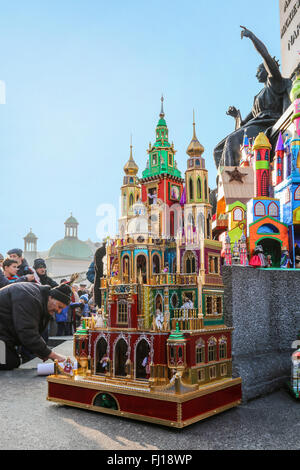 Jährliche Nativity Szenen Contest, Krakau, Polen. Stockfoto