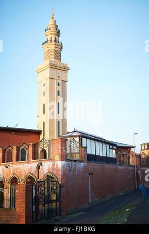 Jamia Masjib zentralen Moschee Rochdale zentralen Moschee Rochdale (CMR) früher bekannt als Idara Taleem-Ul-Islam wurde 1974 b eingerichtet Stockfoto