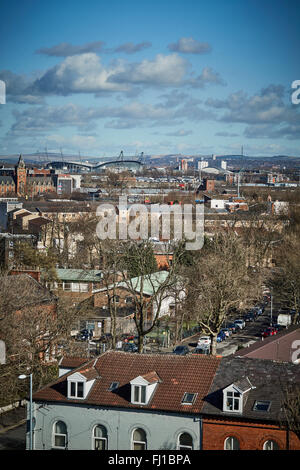 Heimstadion von Manchester City Football Club The City of Manchester Stadium in Manchester, England, auch bekannt als Etihad Stadium Stockfoto