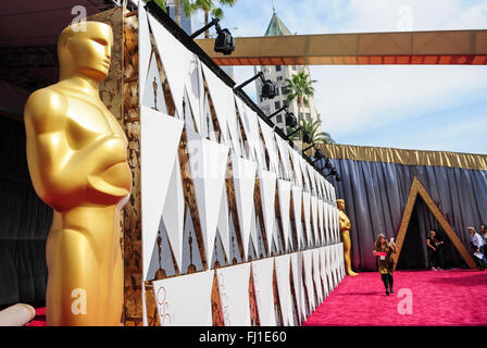 Los Angeles, USA. 27. Februar 2016. Der Eingang des Ganges ist gesehen in Los Angeles, USA, am 27. Februar 2016. 88. Oscar-Verleihung wird am 28. Februar stattfinden. Bildnachweis: Zhang Chaoqun/Xinhua/Alamy Live-Nachrichten Stockfoto