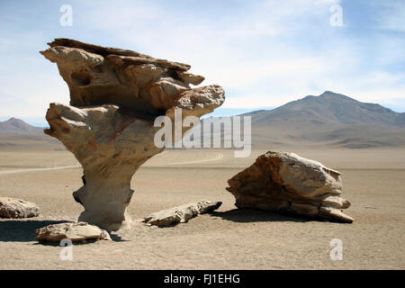 Árbol de Piedra, Salar de Uyuni, Bolivien Stockfoto