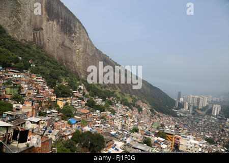 De Favela Rocinha, Rio de Janeiro, Brasilien Stockfoto