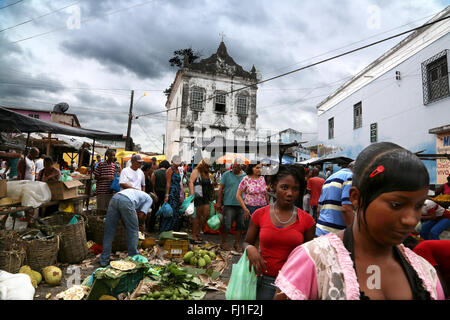 Masse im Markt in Cachoeira, Bahia, Brésil Stockfoto