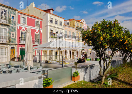 Restaurants In Belam Lissabon Portugal Stockfoto