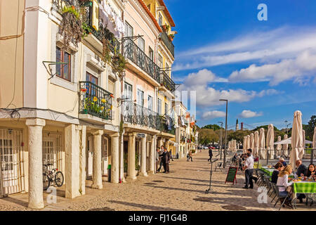 Straßenszene Belem von Lissabon Portugal Stockfoto