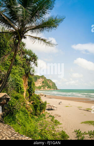 Parangtritis Strand, 20 km südlich von der Stadt Yogyakarta, Java, Indonesien. Stockfoto